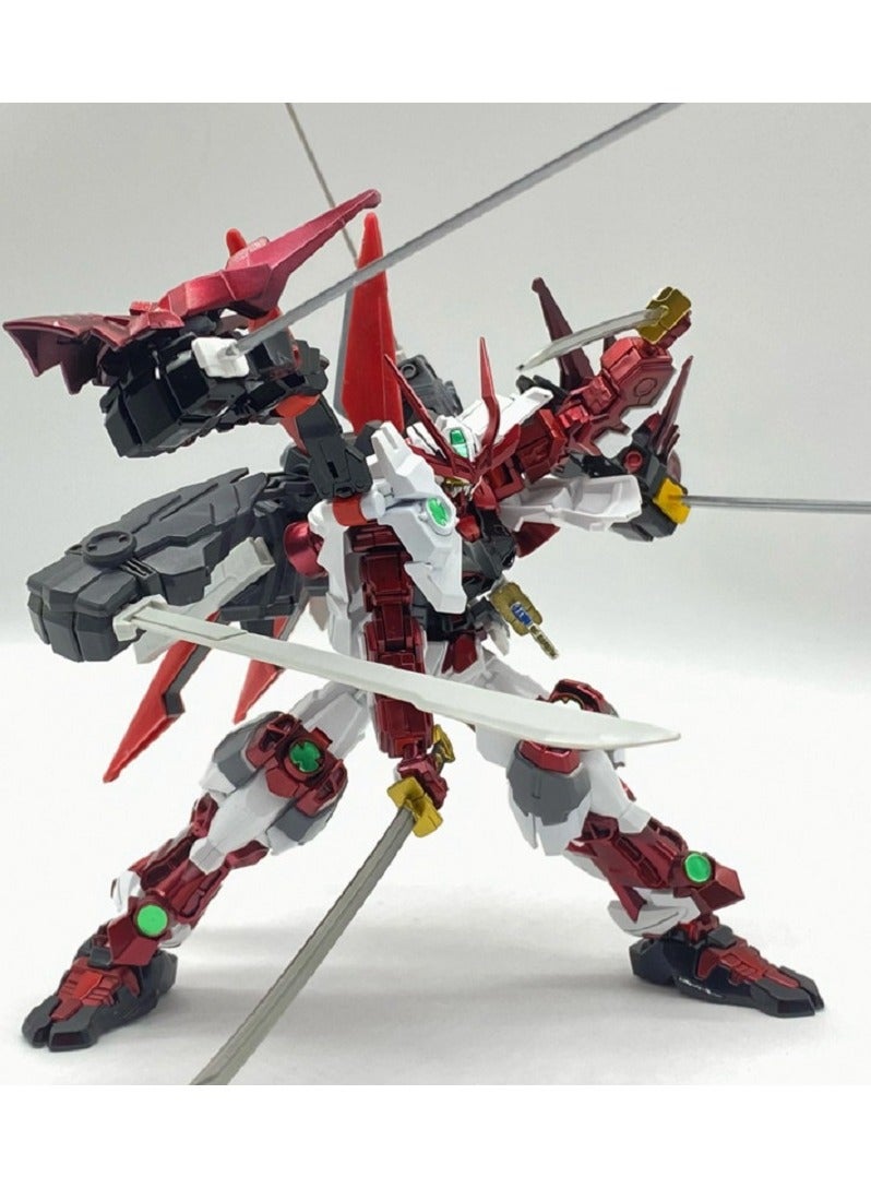 Sengoku Red Frame Mecha Model 1/144 Scale Assembly Kit Samurai Style Collectible Gift For Boys Girls Kids Birthday - Image 2